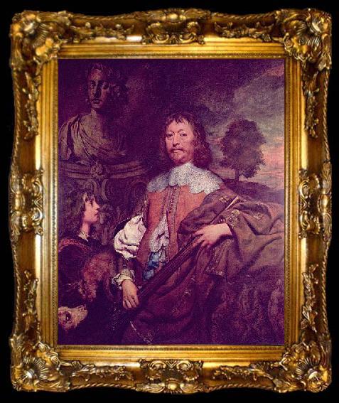 framed  William Dobson Portrait of Endymion Porter, ta009-2